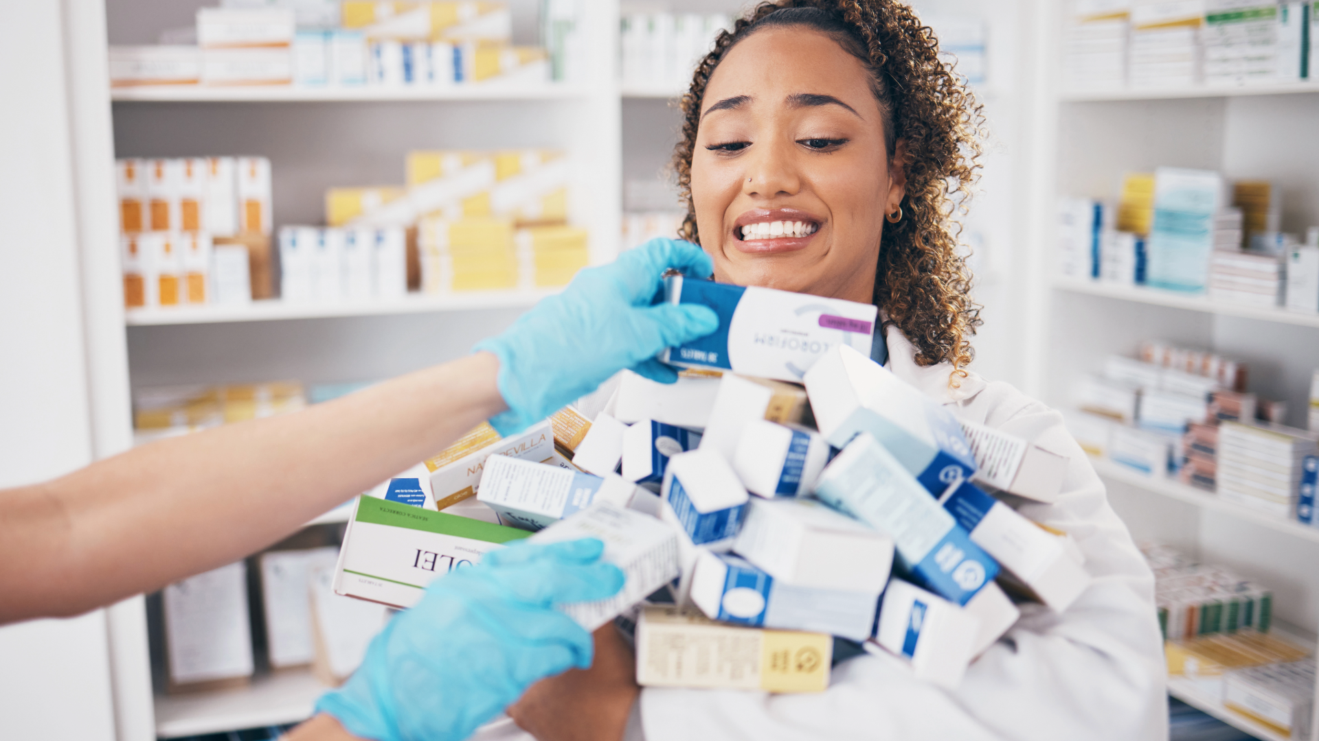 overworked pharmacist